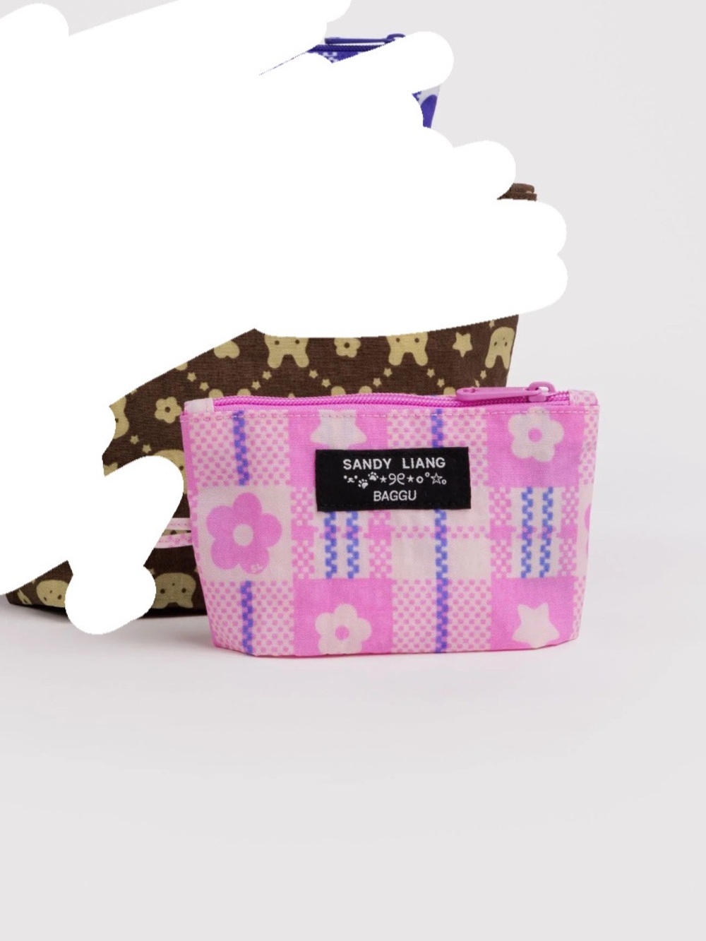 Sandy Liang x Baggu Pink Small Go Pouch BRAND NEW